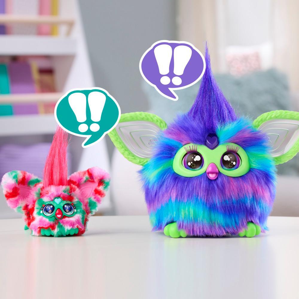 Furby Furblets Pep-Mint Mini Friend Special Holiday Edition Electronic Plush Toys for Girls Boys 6 Speaks Furbish Plays Music - Image 2