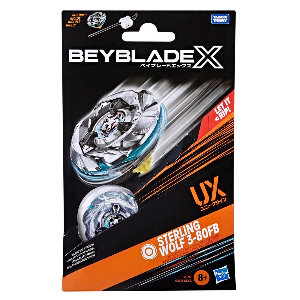 Beyblade X Sterling Wolf 3-80FB UX Starter Pack Set with Stamina Type Top Launcher Ages 8 - Image 7