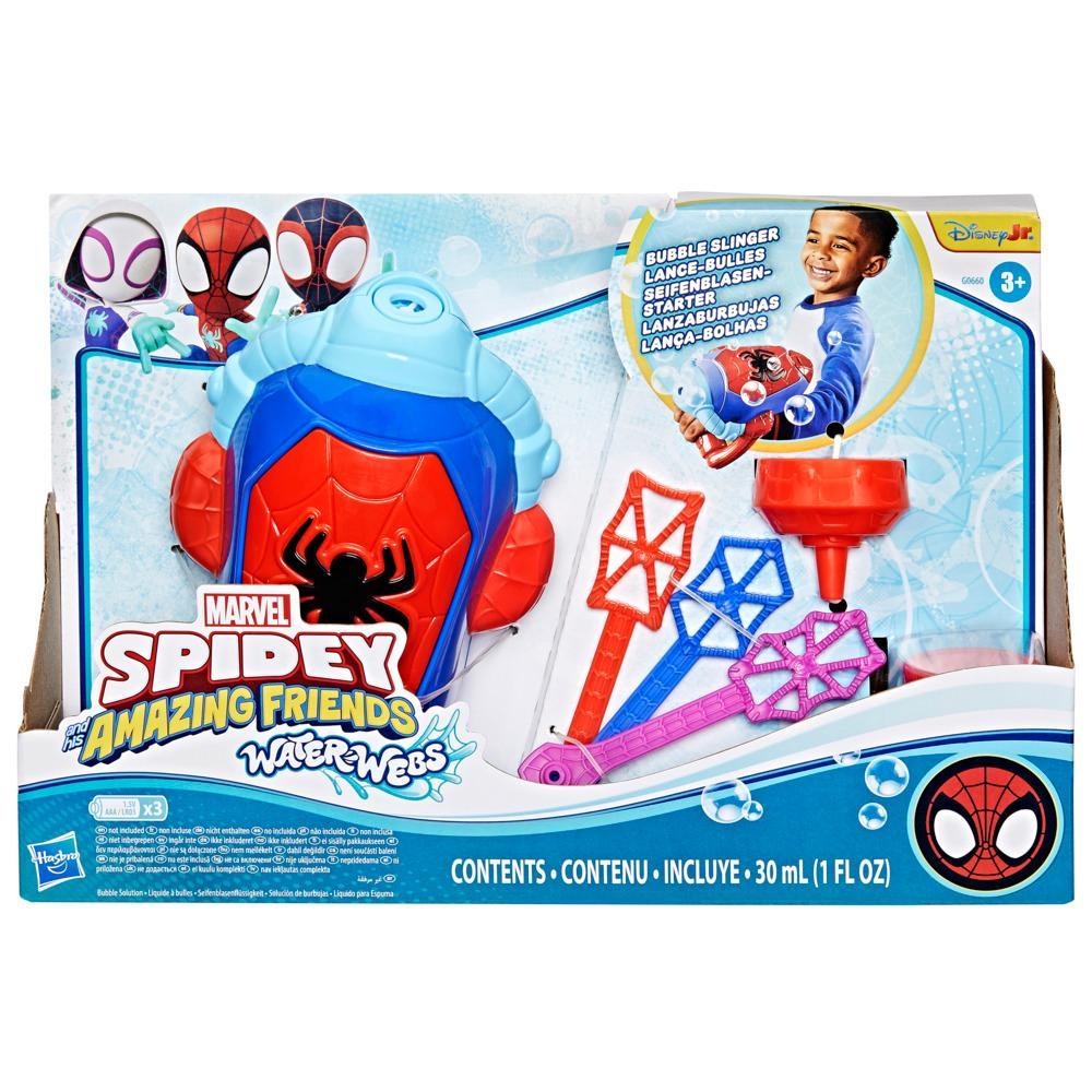 Marvel Spidey and His Amazing Friends Water-Webs Bubble Slinger Electronic Role Play Toy - Image 7