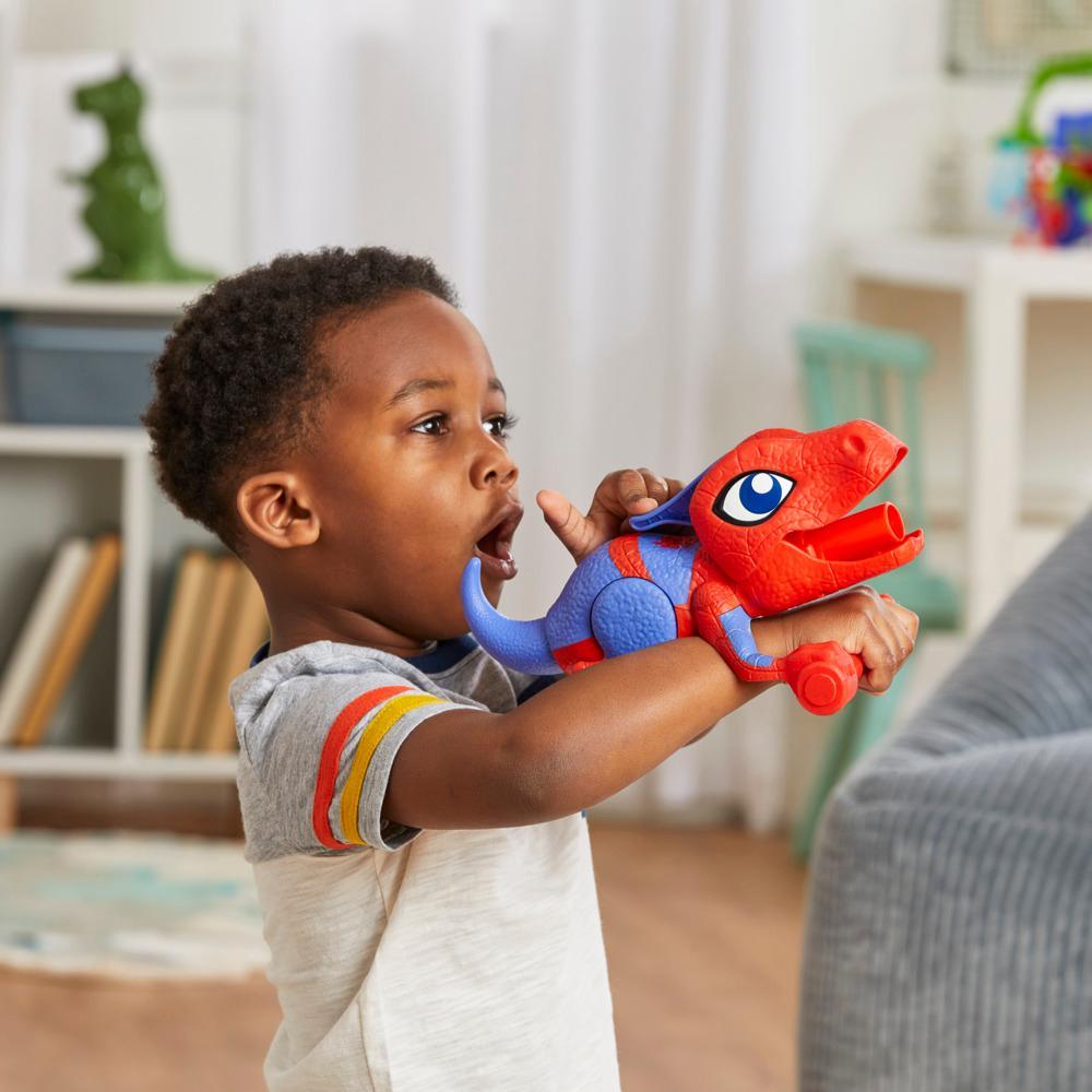 Marvel Spidey and His Amazing Friends Dino-Webs NERF Spidey-Rex Web Launcher Role Play Toy - Image 3