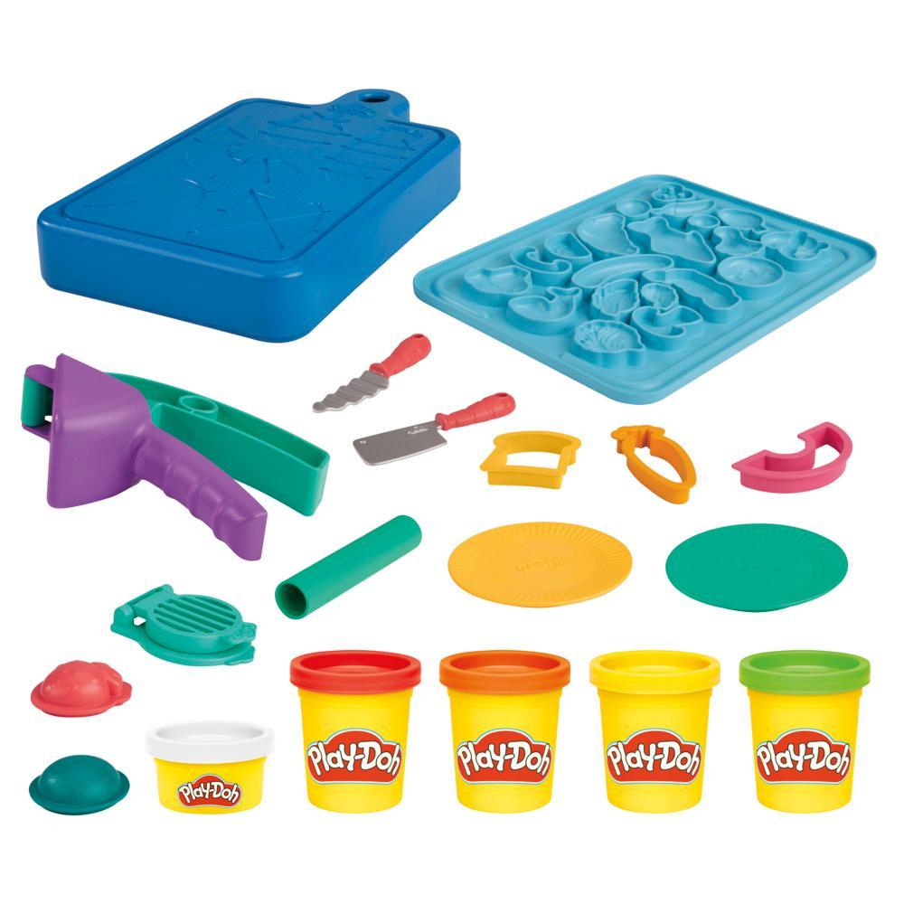 Play-Doh Little Chef Starter Set with 14 Play Kitchen Accessories Kids Toys - Image 6