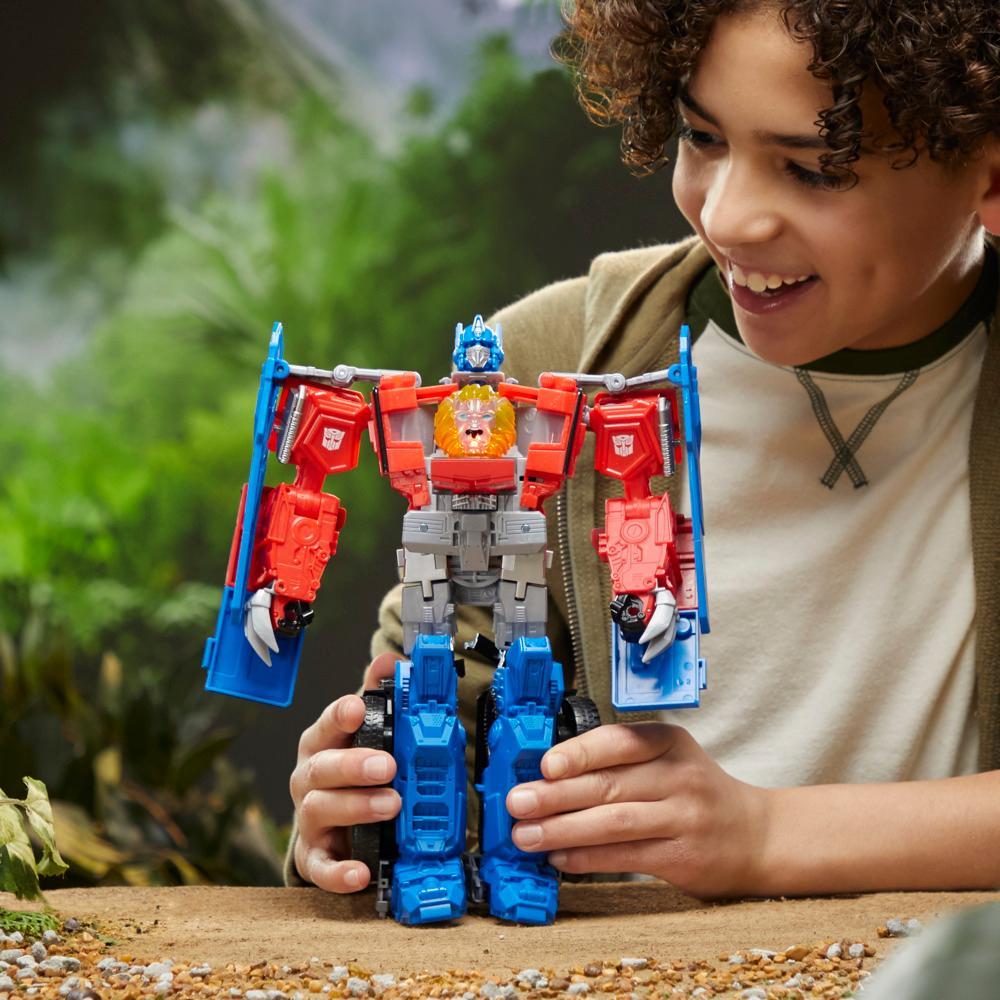 Transformers Toys Transformers Rise of the Beasts Movie Beast-Mode Optimus Prime Action Figure Ages 6 and up 10-inch - Image 3