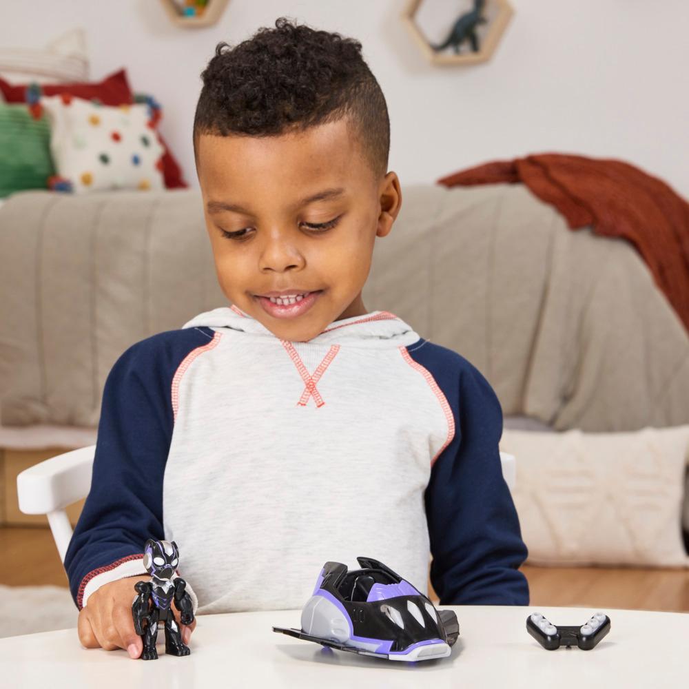 Marvel Iron Man and his Awesome Friends Black Panther Plane Action Figure Toy Vehicle - Image 3