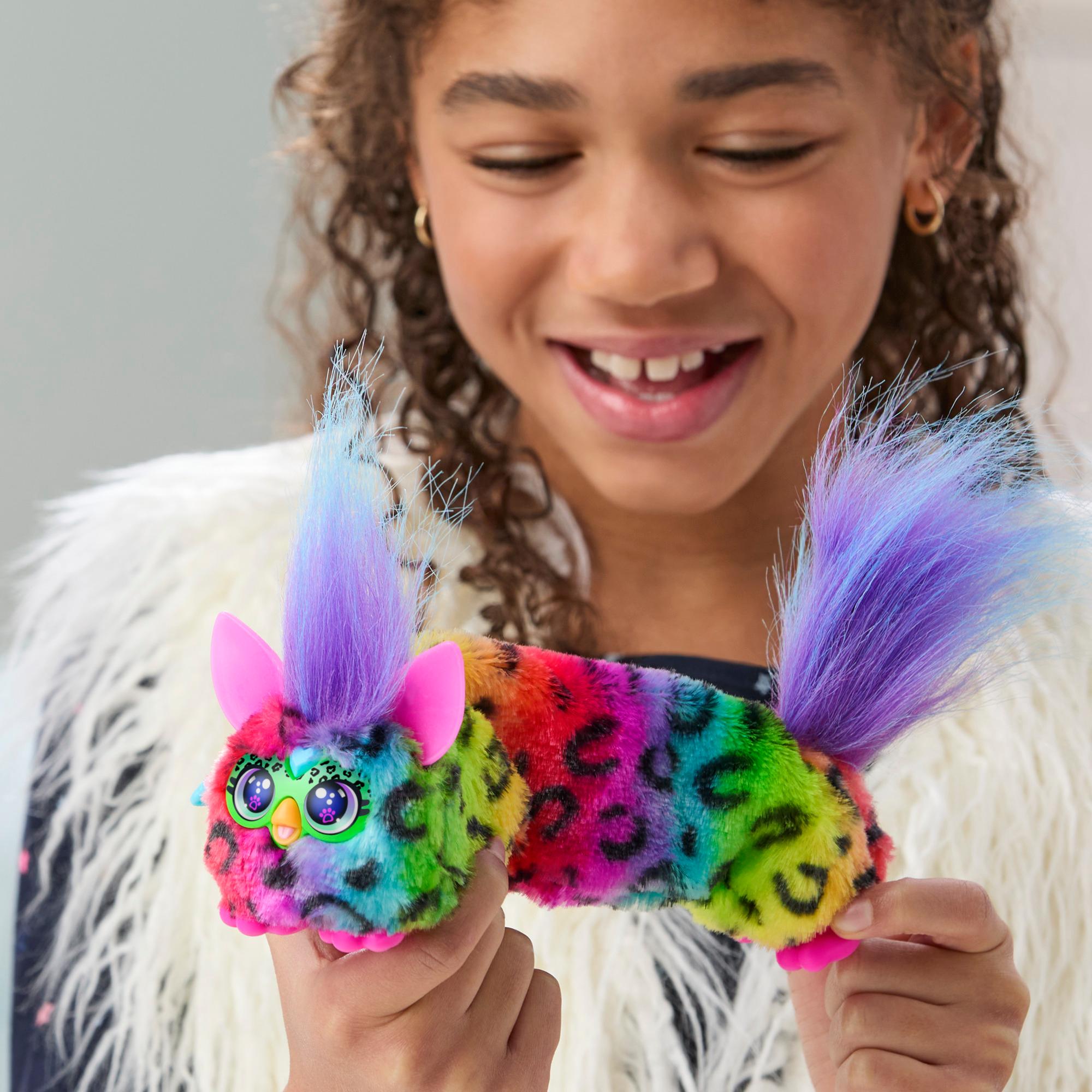 Furby DJ Furblets Rain-Bow-Kat Mini Electronic Plush Toy for Girls Boys 6 - Image 2