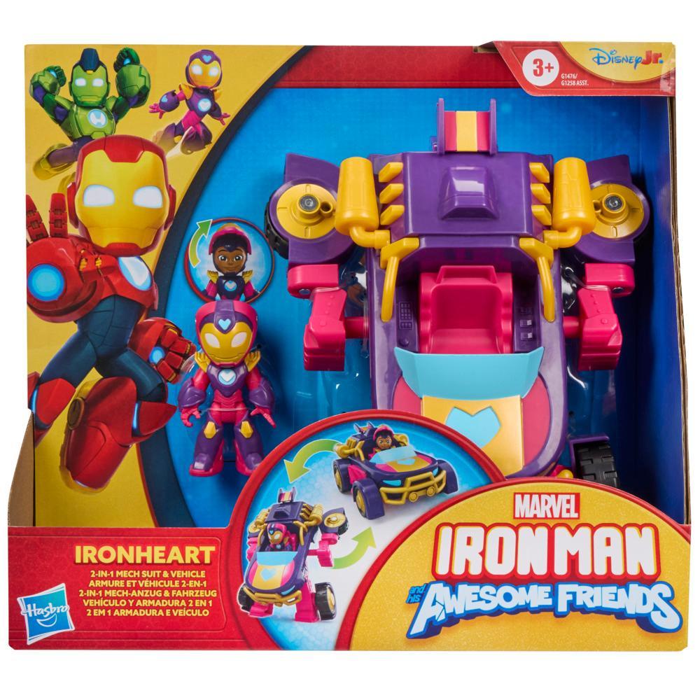 Marvel Iron Man and his Awesome Friends Ironheart 2-In-1 Mech Suit Vehicle Set Ages 3 - Image 7