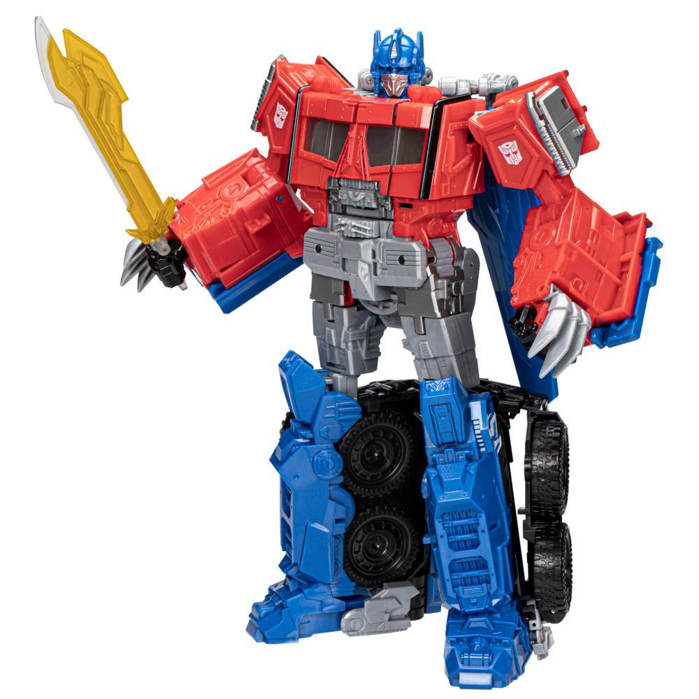 Transformers Toys Transformers Rise of the Beasts Movie Beast-Mode Optimus Prime Action Figure Ages 6 and up 10-inch - Image 6