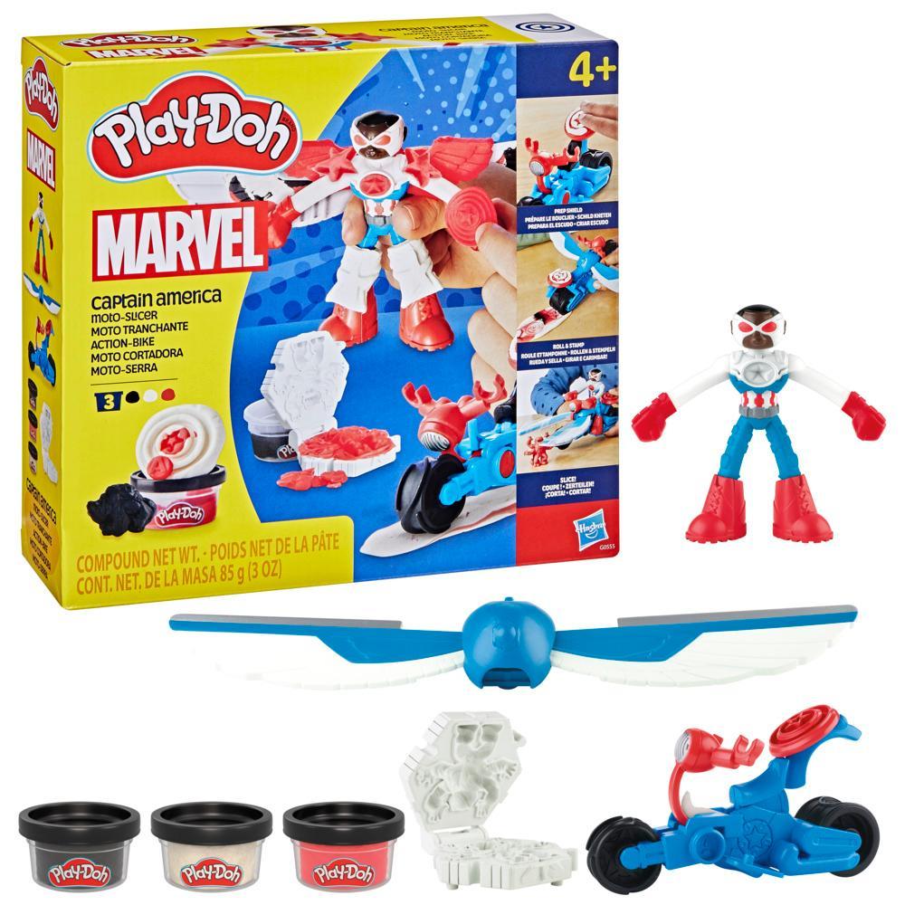 Play-Doh Marvel Captain America Moto-Slicer Playset - Image 6