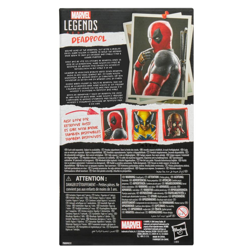 Marvel Legends Series Deadpool Deadpool Wolverine Adult Collectible Action Figure 6 - Image 8