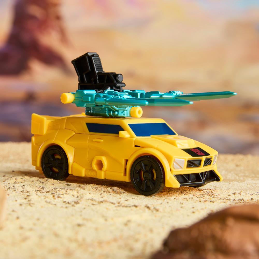 Transformers CYBERWORLD Armored Cyber Changers Bumblebee Action Figure - Image 9
