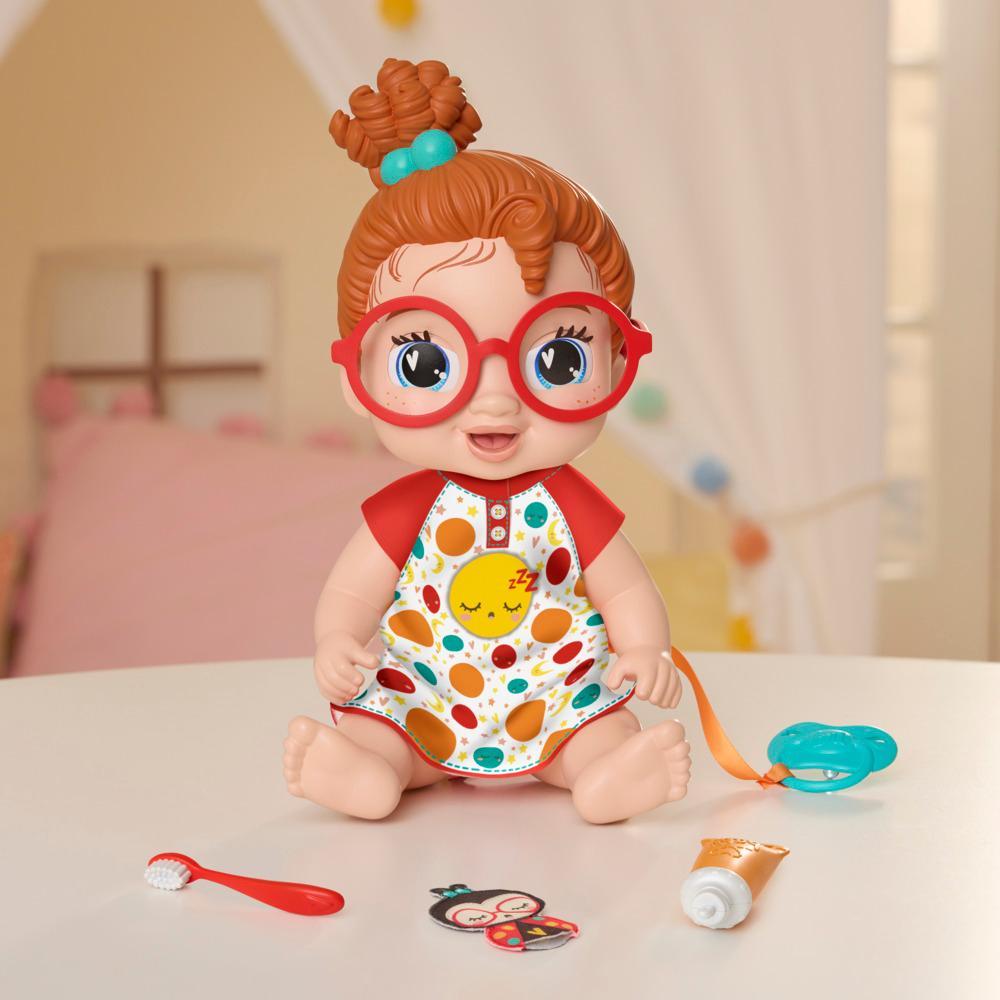Baby Alive Lil Dreamer Dottie Doodle Red Hair Baby Doll Sleepover Toy for Girls Boys 3