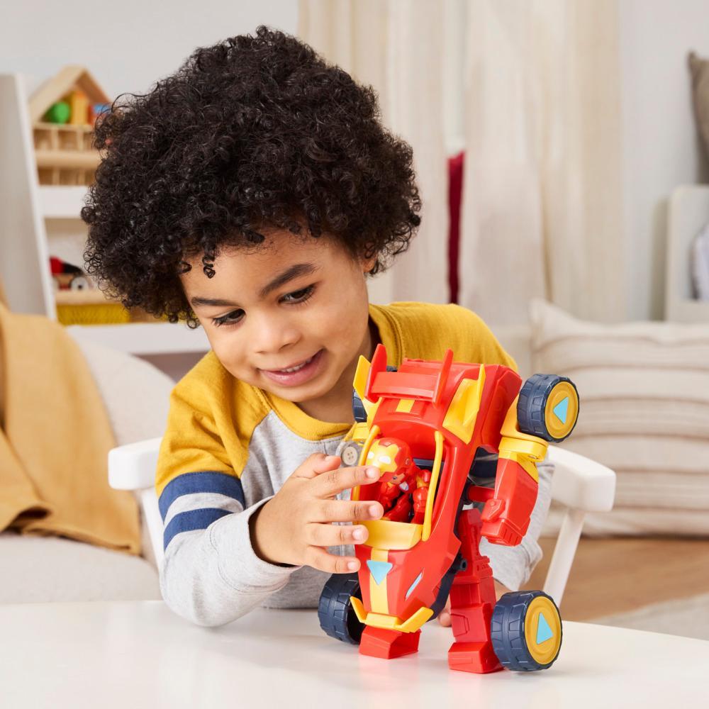 Marvel Iron Man and his Awesome Friends 2-In-1 Mech Suit Vehicle Set Ages 3 - Image 9