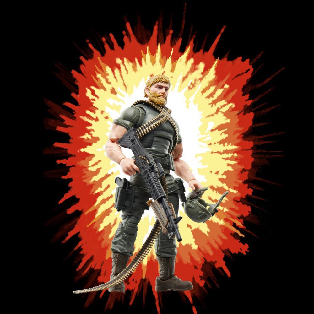 GI Joe Classified Series Retro Cardback Craig Rock N Roll McConnel Collectible 6 Inch Action Figure with 9 Accessories - Image 5