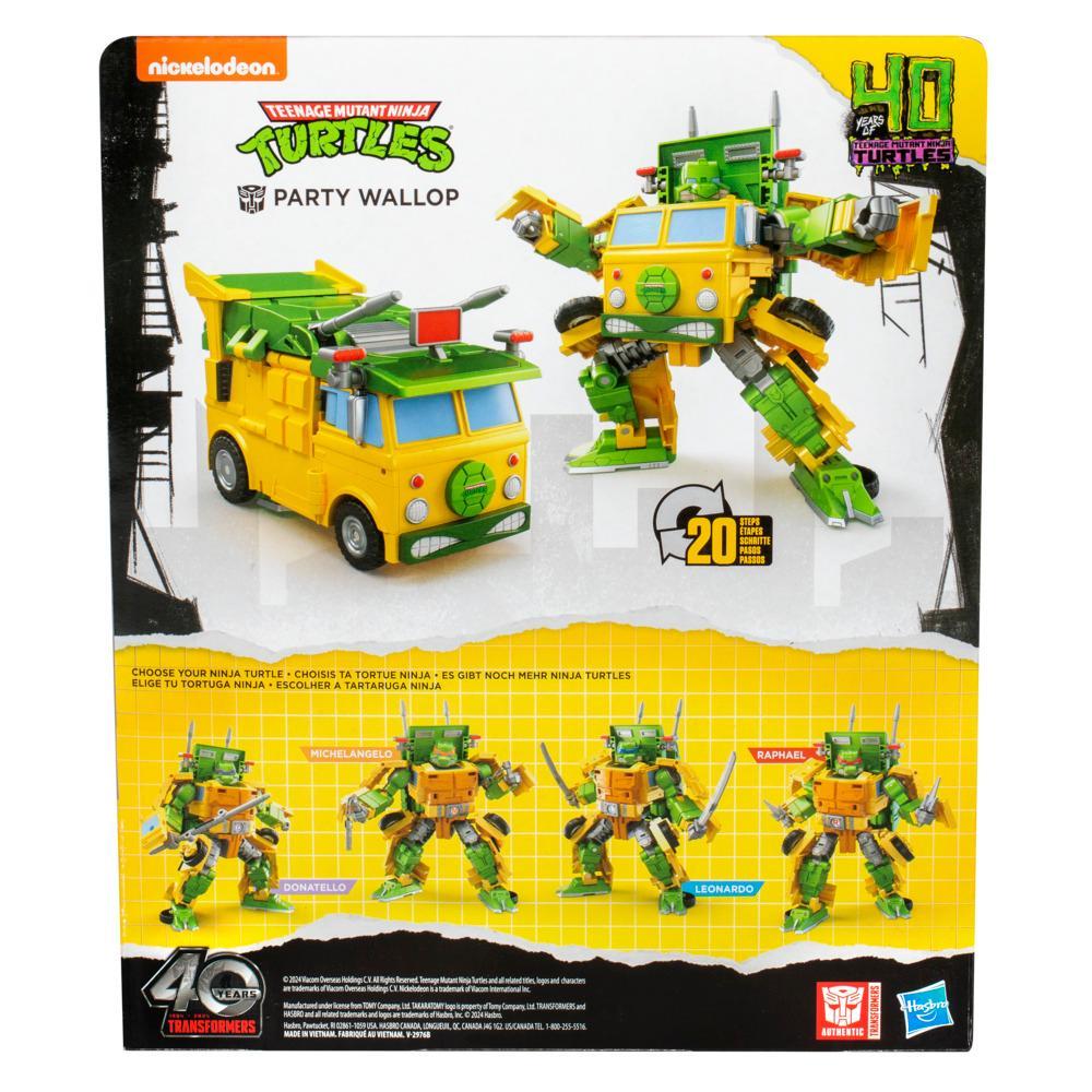 Transformers Collaborative Teenage Mutant Ninja Turtles Party Wallop 7 Action Figure 8 - Image 8