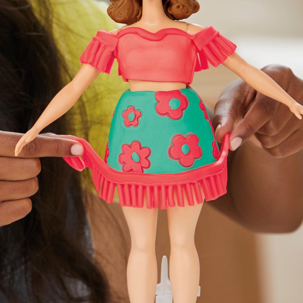 Play-Doh Barbie Florals and Fringe Doll Set - Image 4