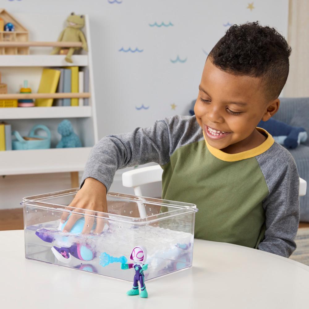 Marvel Spidey and his Amazing Friends Water-Webs Ghost Turtle Submarine Toy - Image 5