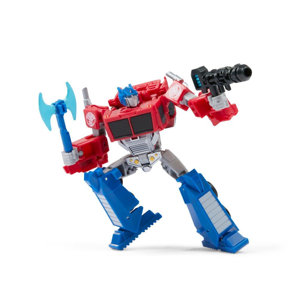 Transformers Toys EarthSpark Deluxe Class Optimus Prime Action Figure - Image 5