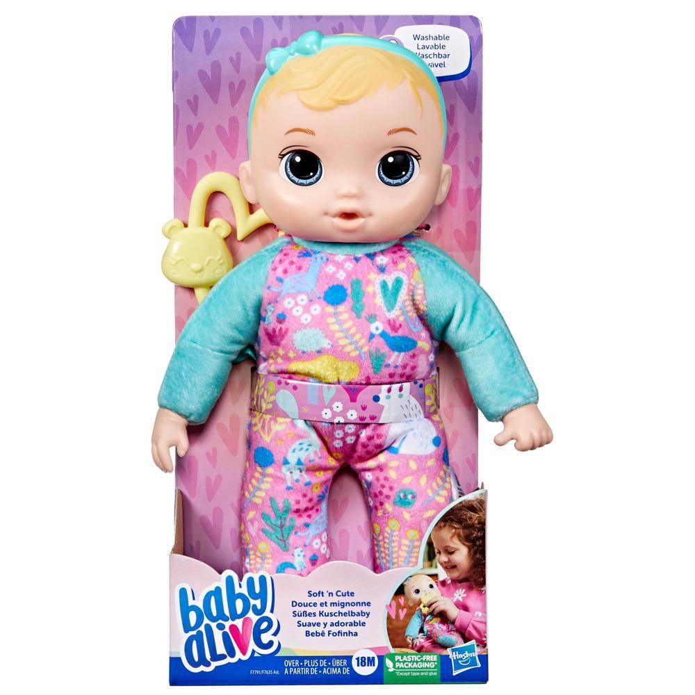 Baby Alive Soft n Cute Doll Blonde Hair Soft First Baby Doll Toy Kids 18 Months and Up - Image 7