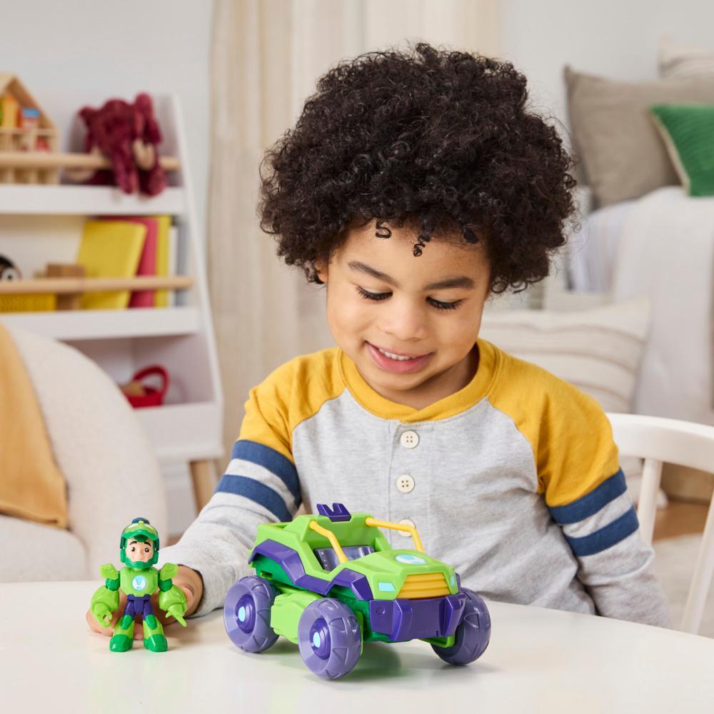 Marvel Iron Man and his Awesome Friends Iron Hulk 2-In-1 Mech Suit Vehicle Set Ages 3 - Image 9