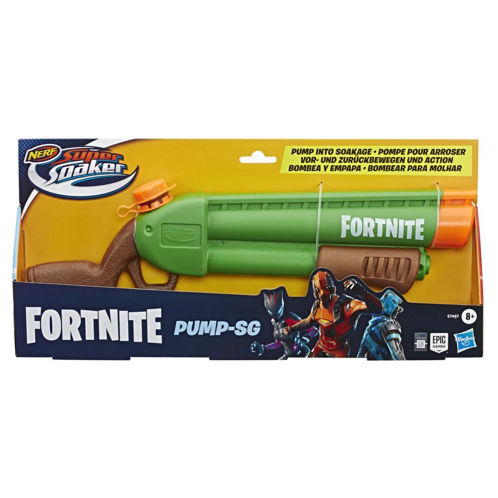 Nerf Super Soaker Fortnite Pump-SG Water Blaster -- Pump-Action Soakage -- For Youth Teens Adults