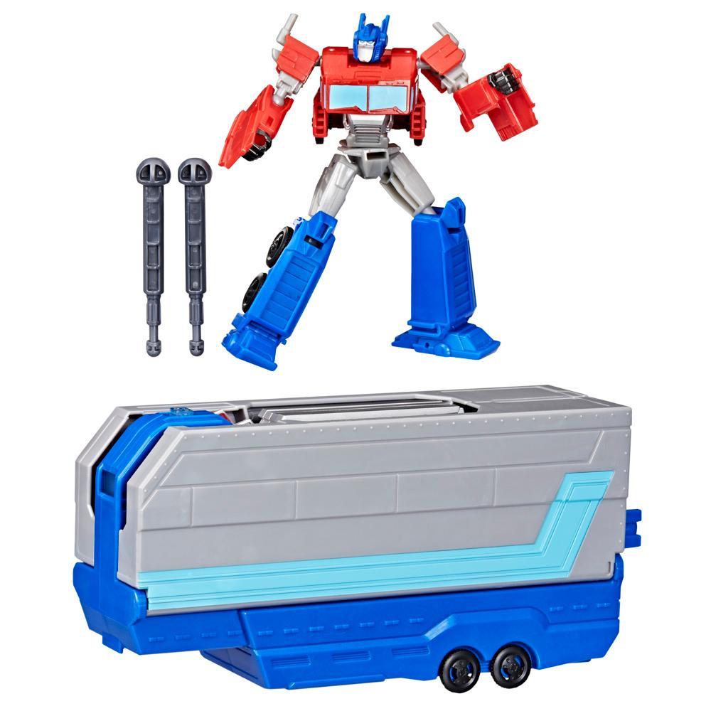 Transformers EarthSpark Optimus Prime Battle Trailer Playset - Image 6