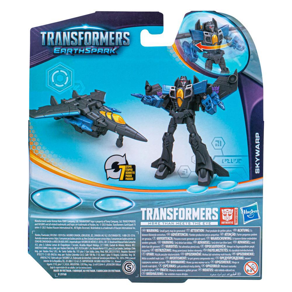 Transformers Toys EarthSpark Warrior Class Skywarp Action Figure - Image 2