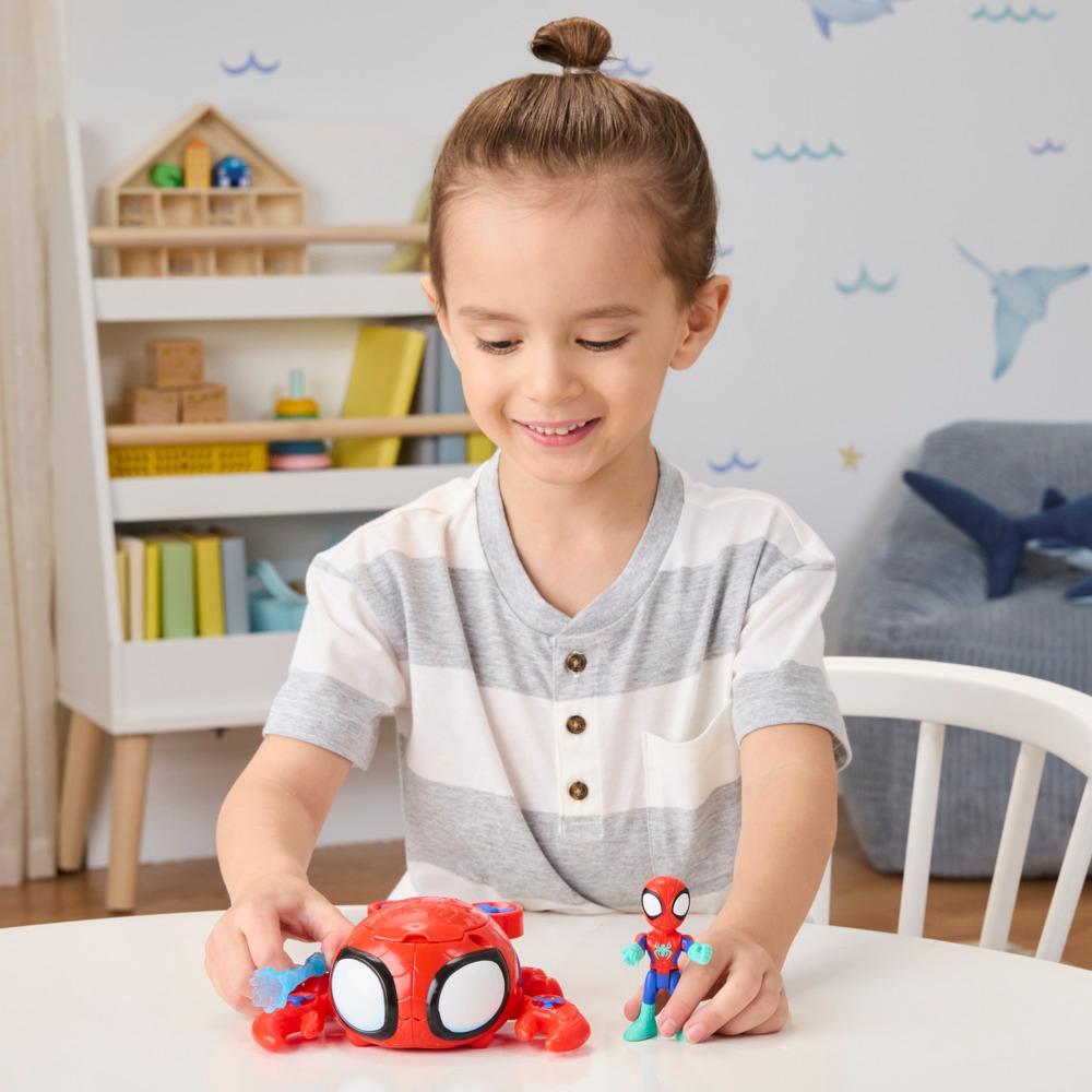 Marvel Spidey and his Amazing Friends Water-Webs Spider Crab Submarine Toy - Image 5