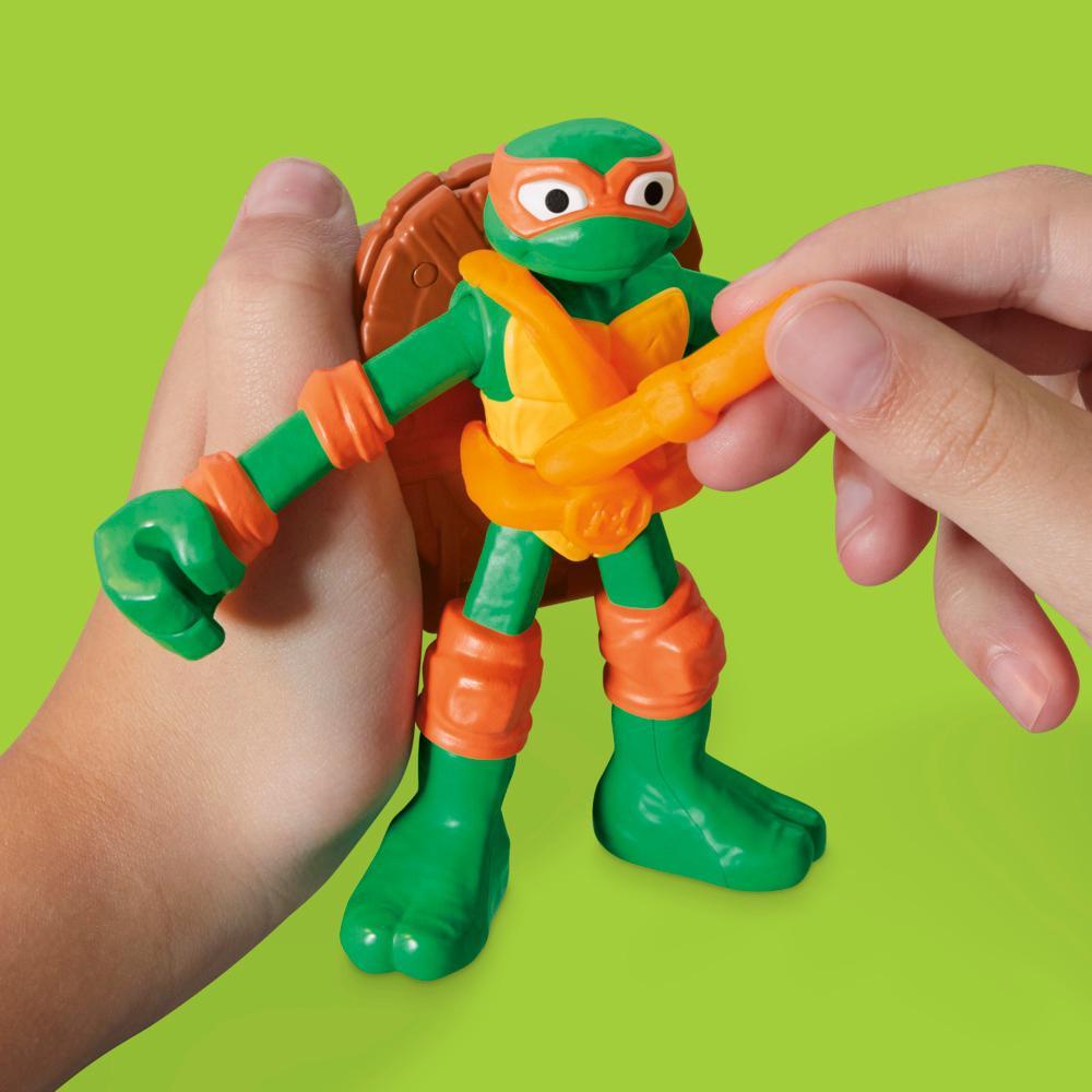 Play-Doh Teenage Mutant Ninja Turtles Cowabunga Creations Bendy 4 Inch Action Figures Set Kids Arts Crafts TMNT Toys for Boys Girls 4 - Image 5
