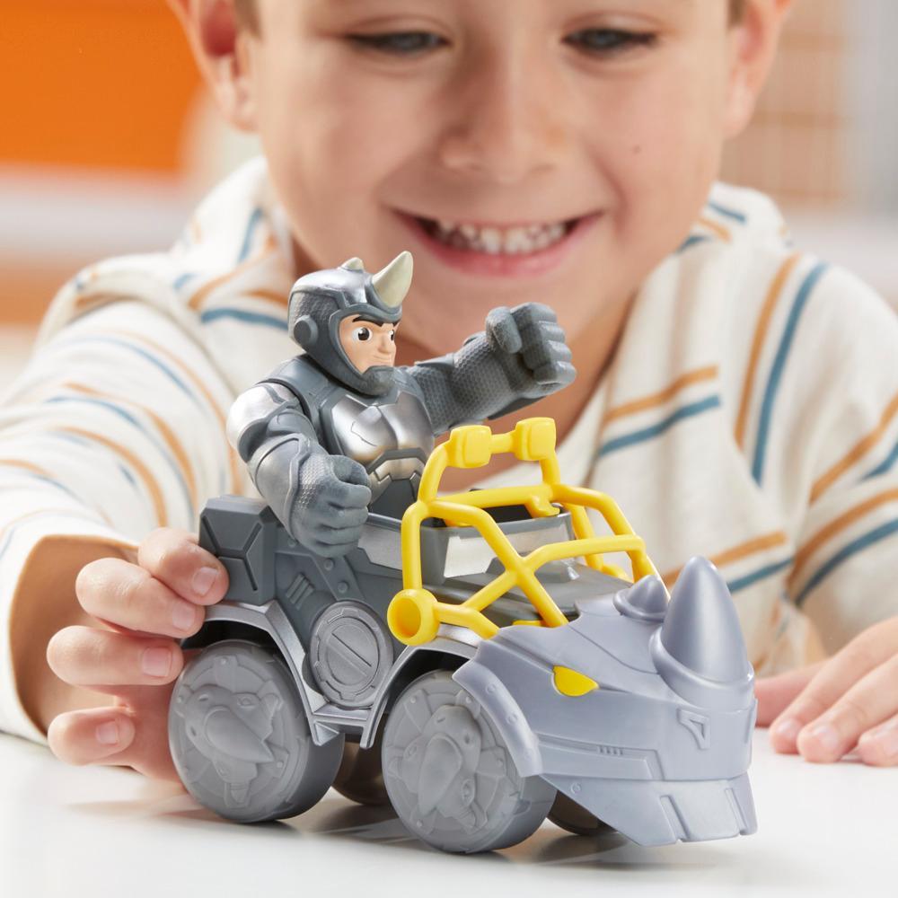 Marvel Spidey and His Amazing Friends Rhino Wrecker Toy Set for Kids 3 - Image 4