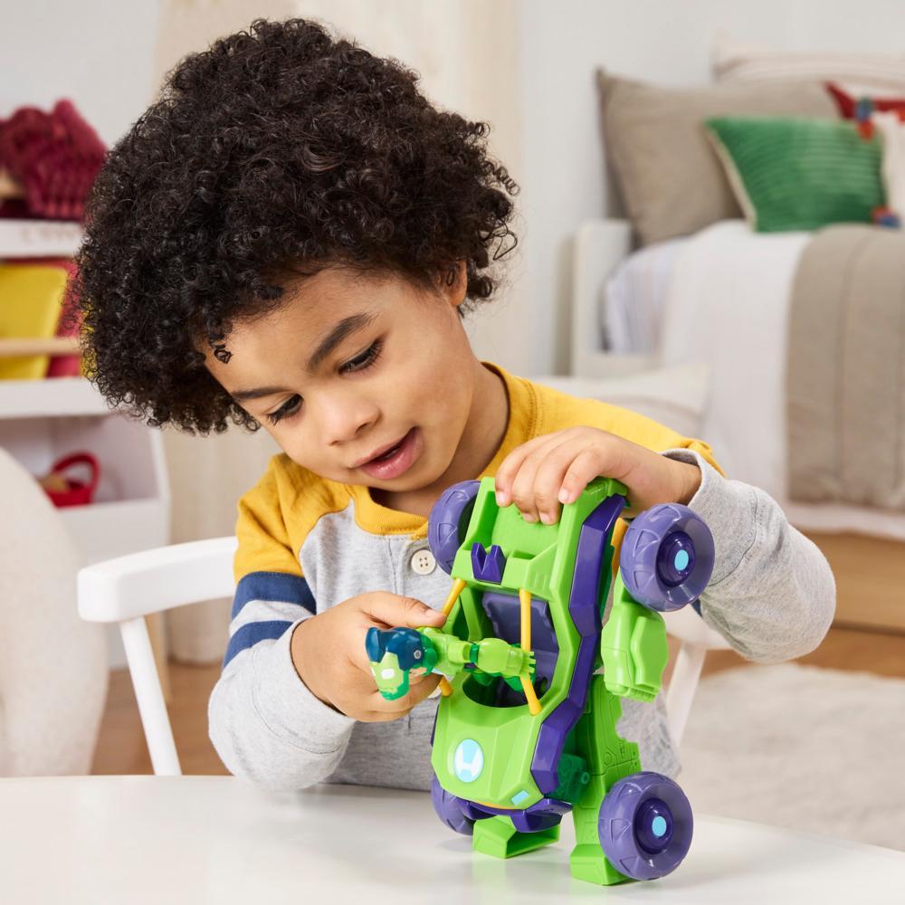 Marvel Iron Man and his Awesome Friends Iron Hulk 2-In-1 Mech Suit Vehicle Set Ages 3 - Image 4