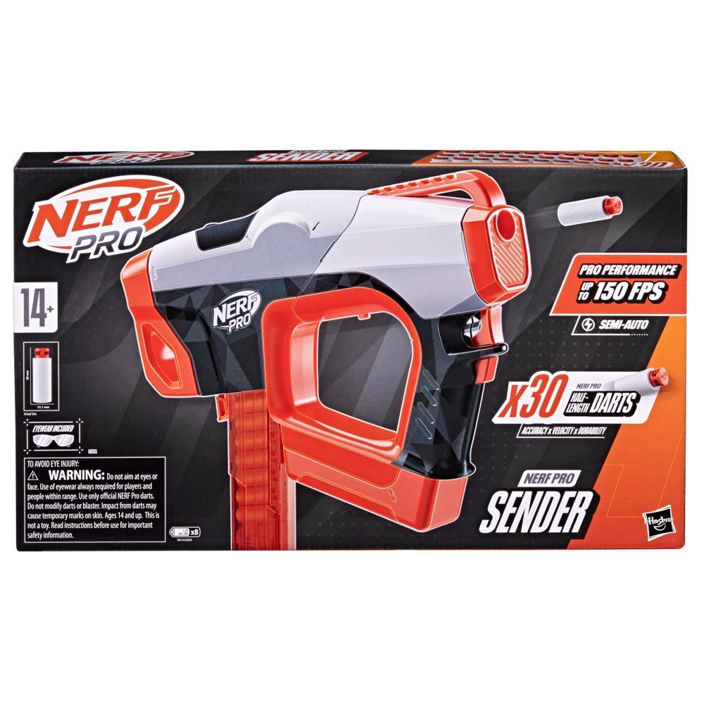 Nerf Pro Sender Half-Length Dart Blaster 30 Nerf Pro Half-Length Darts 1 Magazine - Image 2
