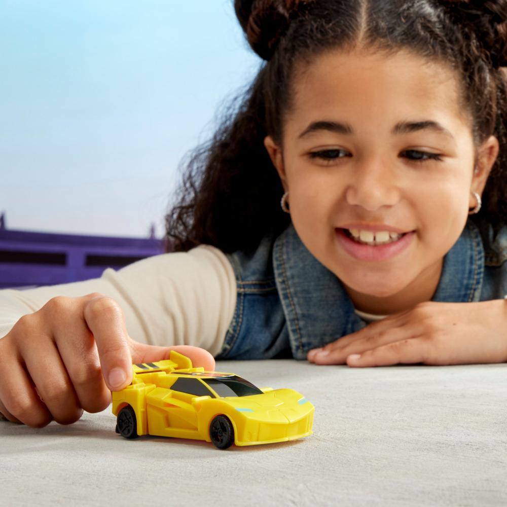 Transformers EarthSpark 1-Step Smash Changers Bumblebee Action Figure - Image 2