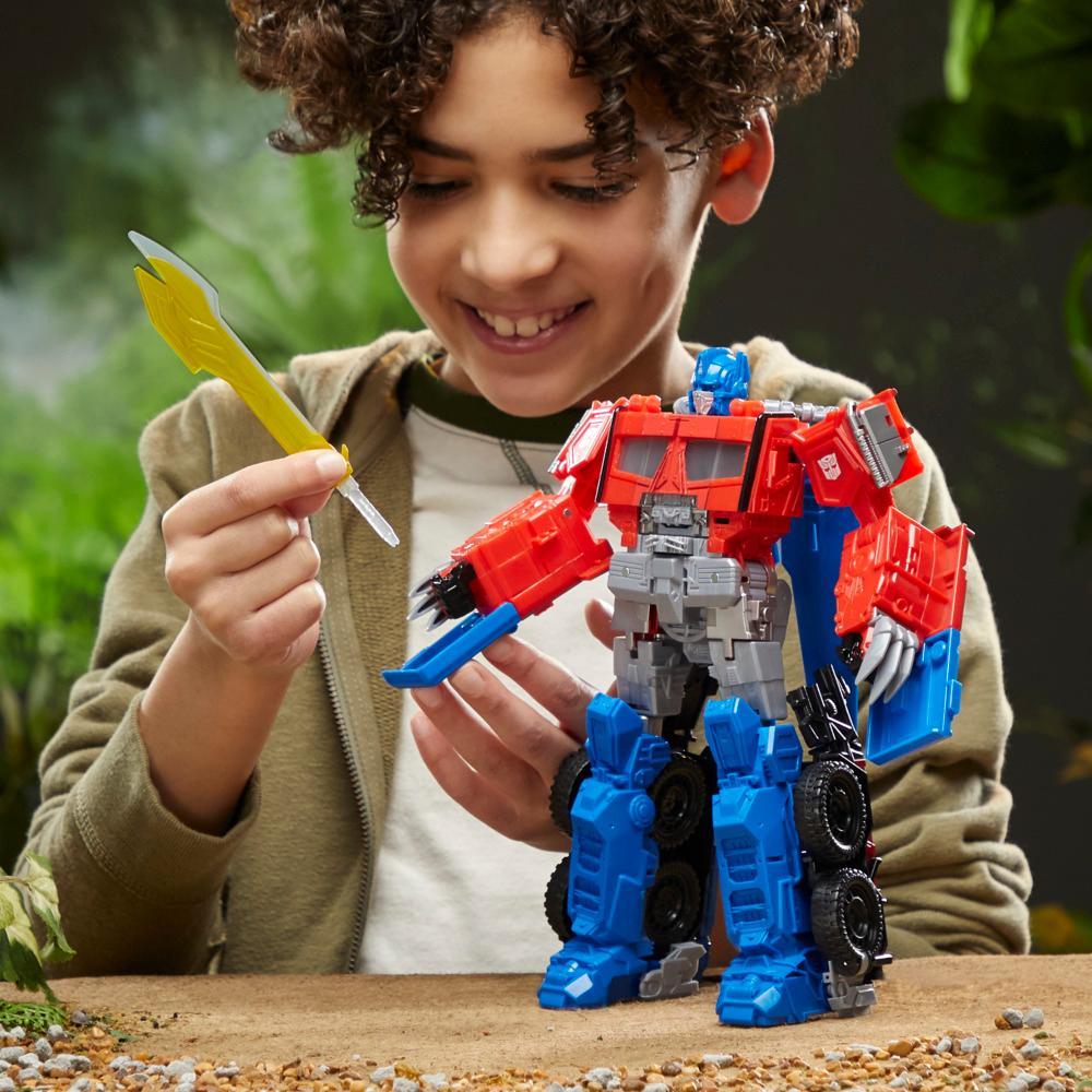 Transformers Toys Transformers Rise of the Beasts Movie Beast-Mode Optimus Prime Action Figure Ages 6 and up 10-inch - Image 2