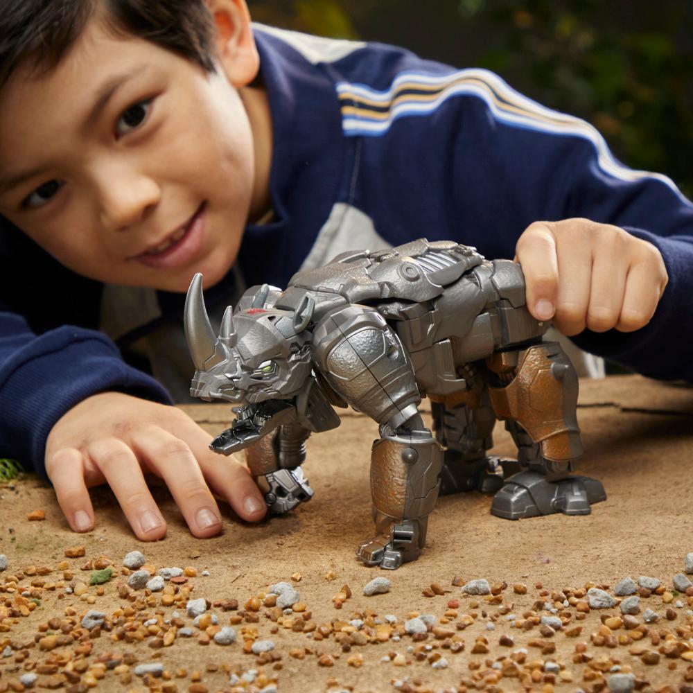 Transformers Toys Transformers Rise of the Beasts Movie Smash Changer Rhinox Action Figure - Ages 6 and up 9-inch - Image 4