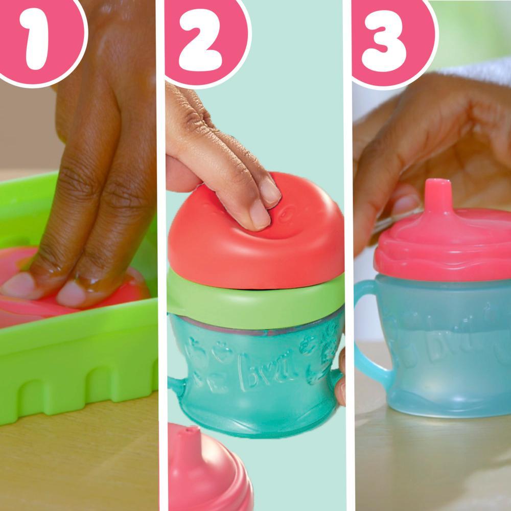 Baby Alive Fruity Sips Doll Apple Pretend Juicer Baby Doll Set Kids 3 and Up Blonde Hair - Image 4