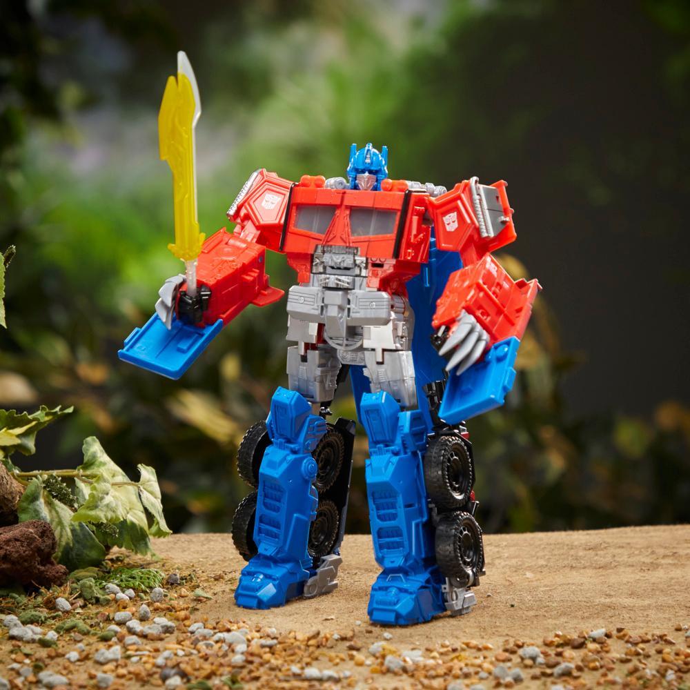 Transformers Toys Transformers Rise of the Beasts Movie Beast-Mode Optimus Prime Action Figure Ages 6 and up 10-inch - Image 4