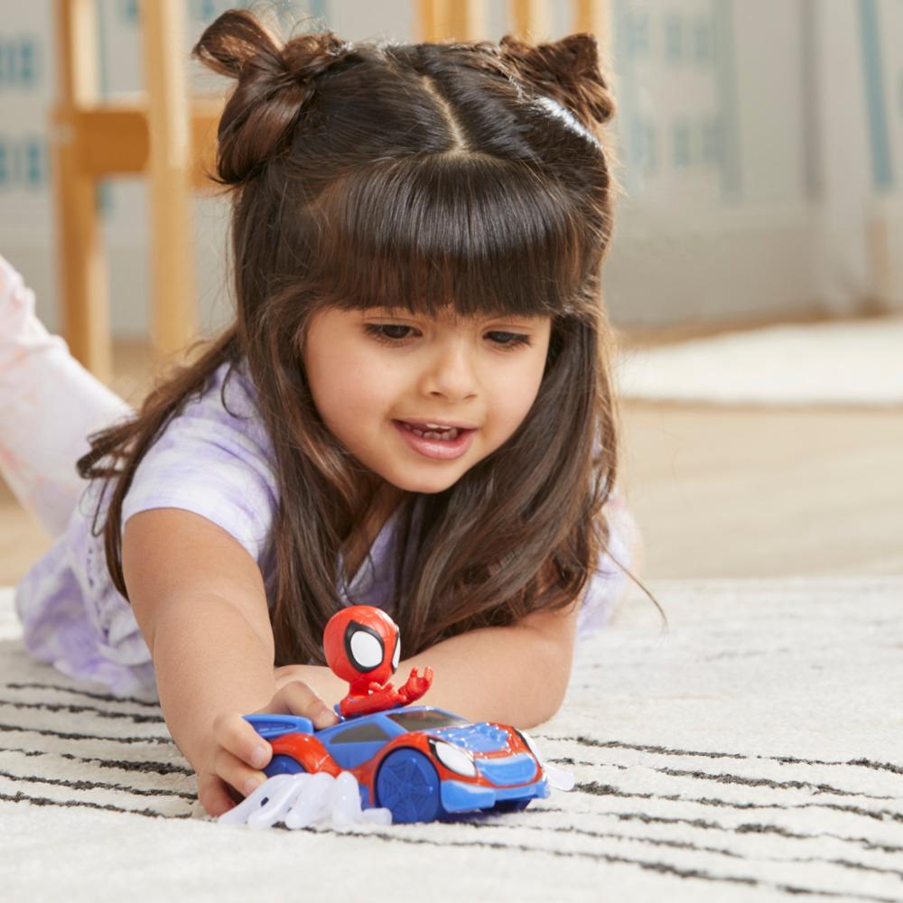 Marvel Spidey and His Amazing Friends Spidey Web Crawler Set Spidey Action Figure Vehicle and Accessory - Image 2