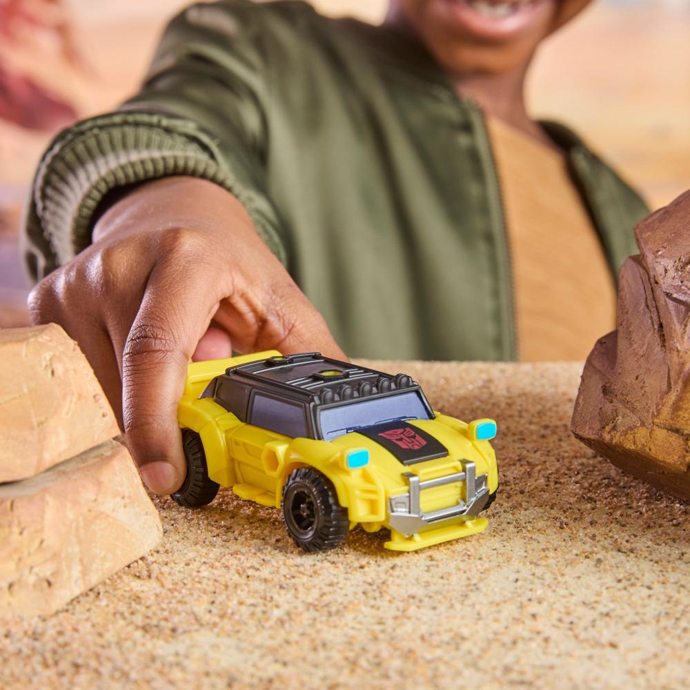 Transformers CYBERWORLD Bumblebee Cyber Changers 4-Inch Action Figure Quick Change to Offroad Vehicle Mode Robot Toys for Boys and Girls 6 and Up - Image 10
