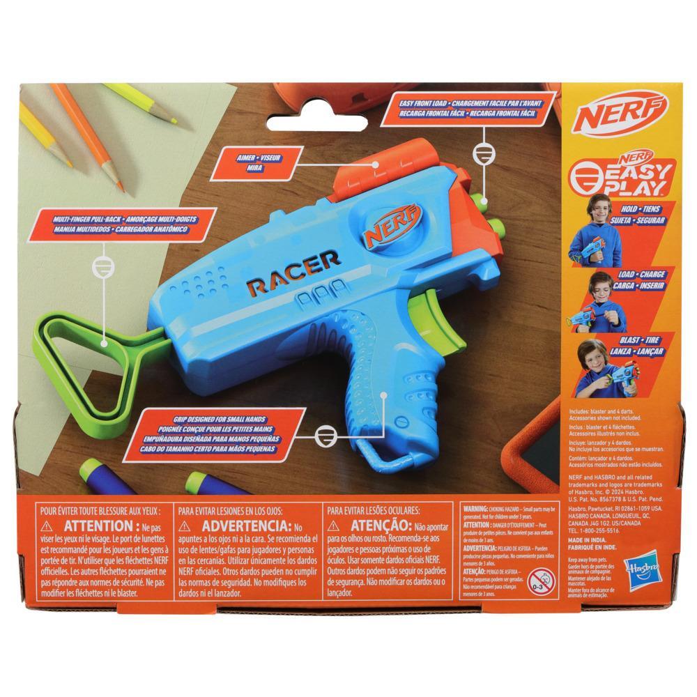 Nerf Elite Junior Racer Easy Play Dart Blaster with 4 Nerf Elite Darts Nerf Blaster Outdoor Toys - Image 8