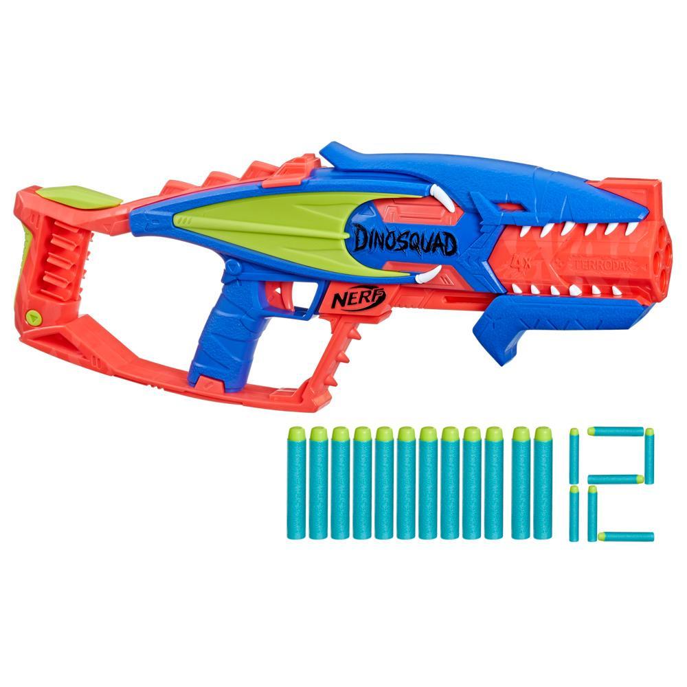 Nerf DinoSquad Terrodak 12 Nerf Elite Darts Dinosaur Design 4 Dart Toy Foam Nerf Blaster for Kids Outdoor Games - Image 6