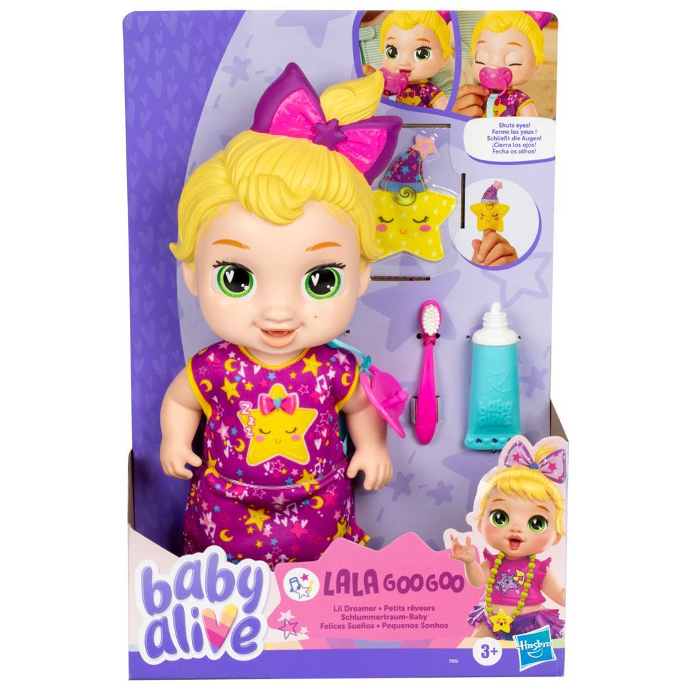 Baby Alive Lil Dreamer LaLa GooGoo Blonde Hair Baby Doll Sleepover Toy for Girls Boys 3 - Image 7