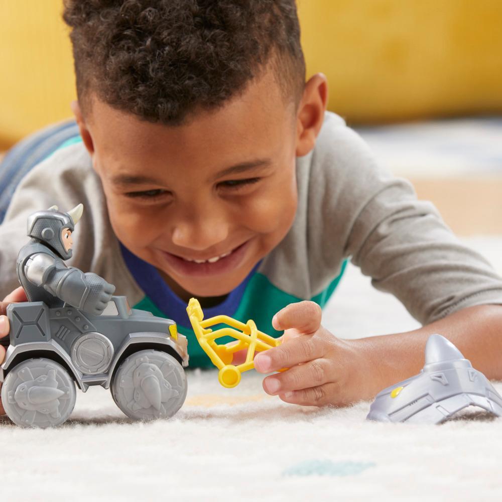 Marvel Spidey and His Amazing Friends Rhino Wrecker Toy Set for Kids 3 - Image 3