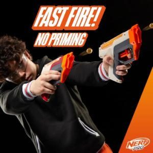 Nerf Pro Gelfire Dual Wield Pack 2 Blasters 5000 Gelfire Rounds 2x 100 Round Integrated Hoppers 2 Eyewear