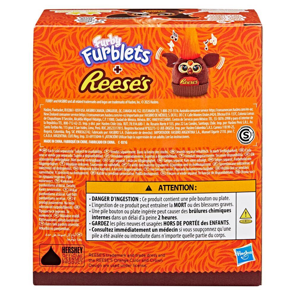 Furby Furblets REESES Peanut Butter Cup 3 Mini Electronic Plush Toy for Kids 6 - Image 4
