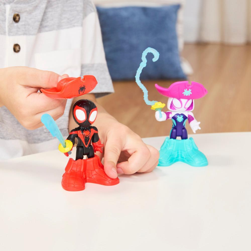 Marvel Spidey and his Amazing Friends Water-Webs Pirate Miles Spin Morales Pirate Ghost-Spider Action Figures Super Hero Toys Ages 3 - Image 4