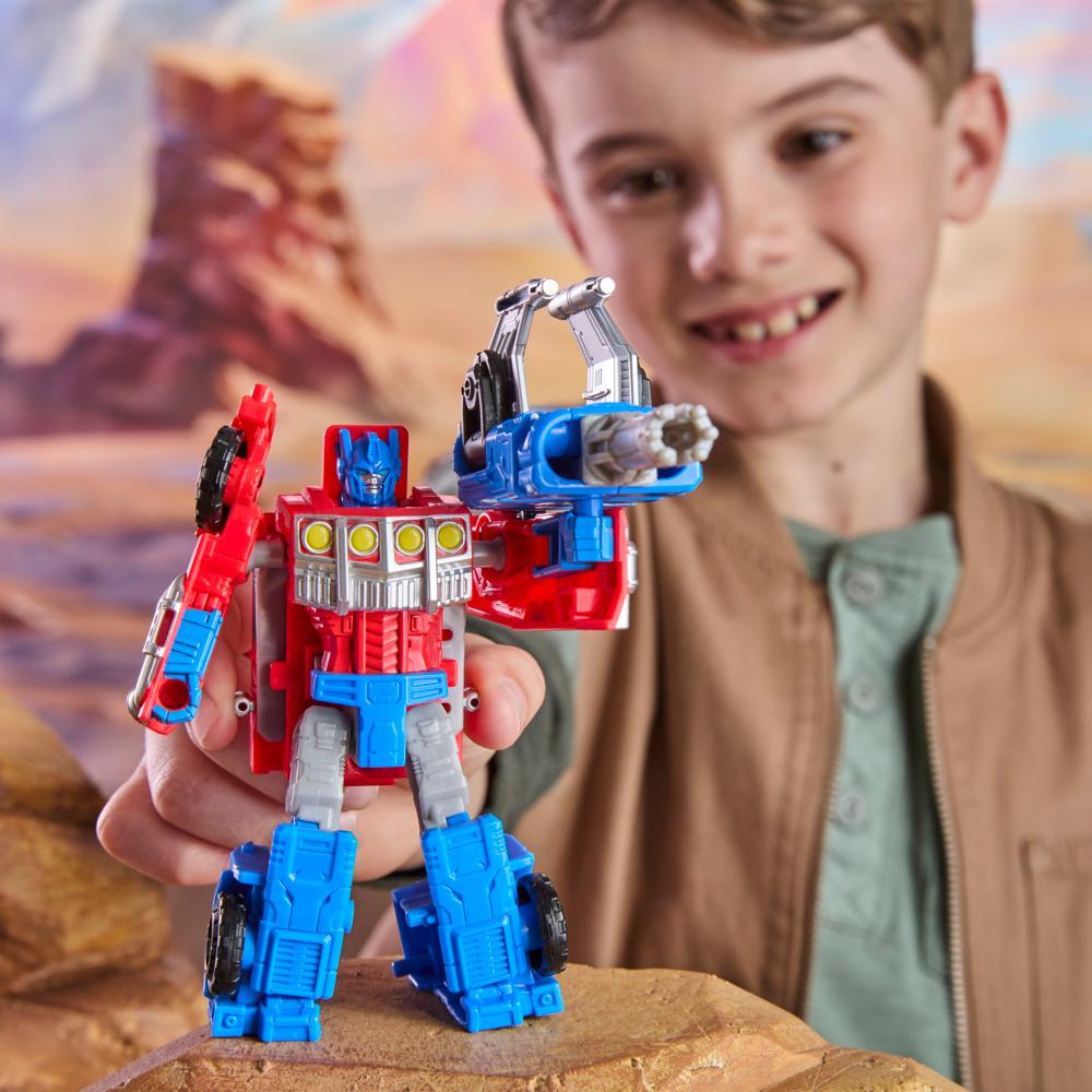 Transformers CYBERWORLD Armored Cyber Changers Optimus Prime Action Figure - Image 3