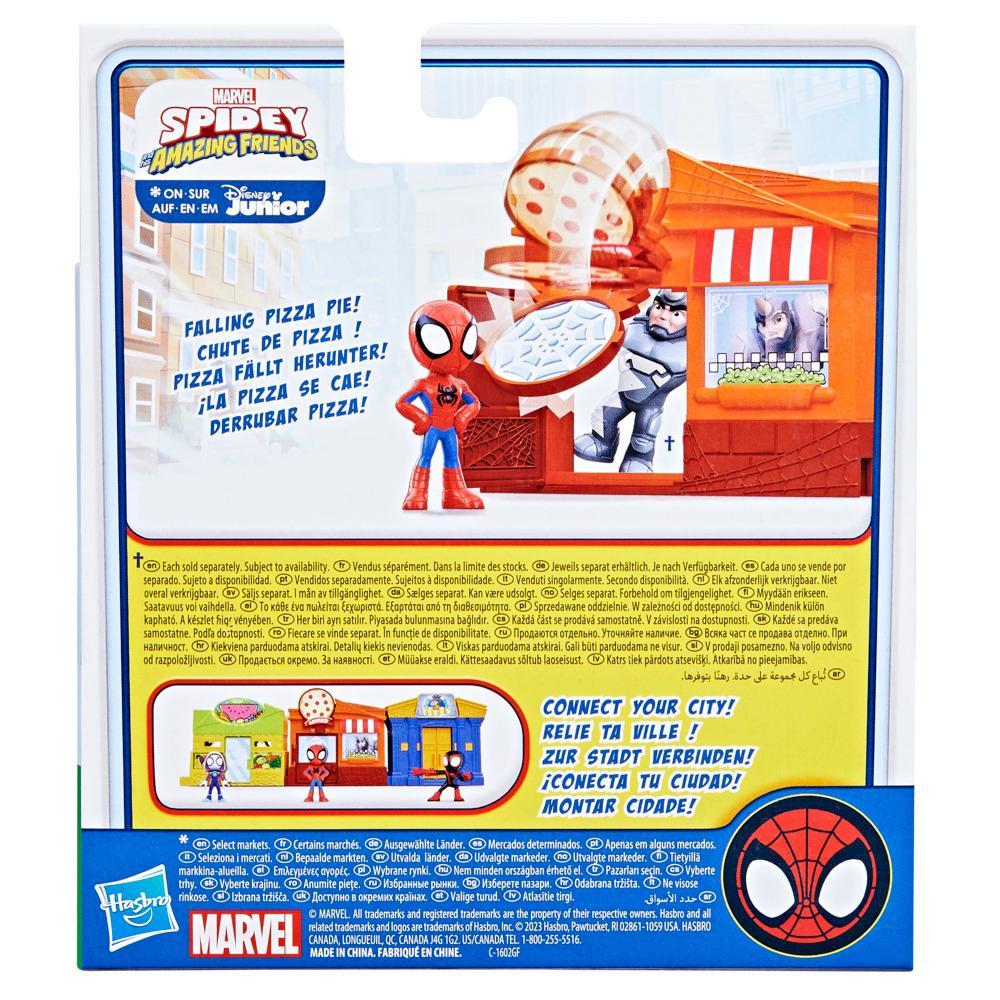 Marvel Spidey and His Amazing Friends City Blocks Spidey Pizza Parlor Kids Playset - Image 2