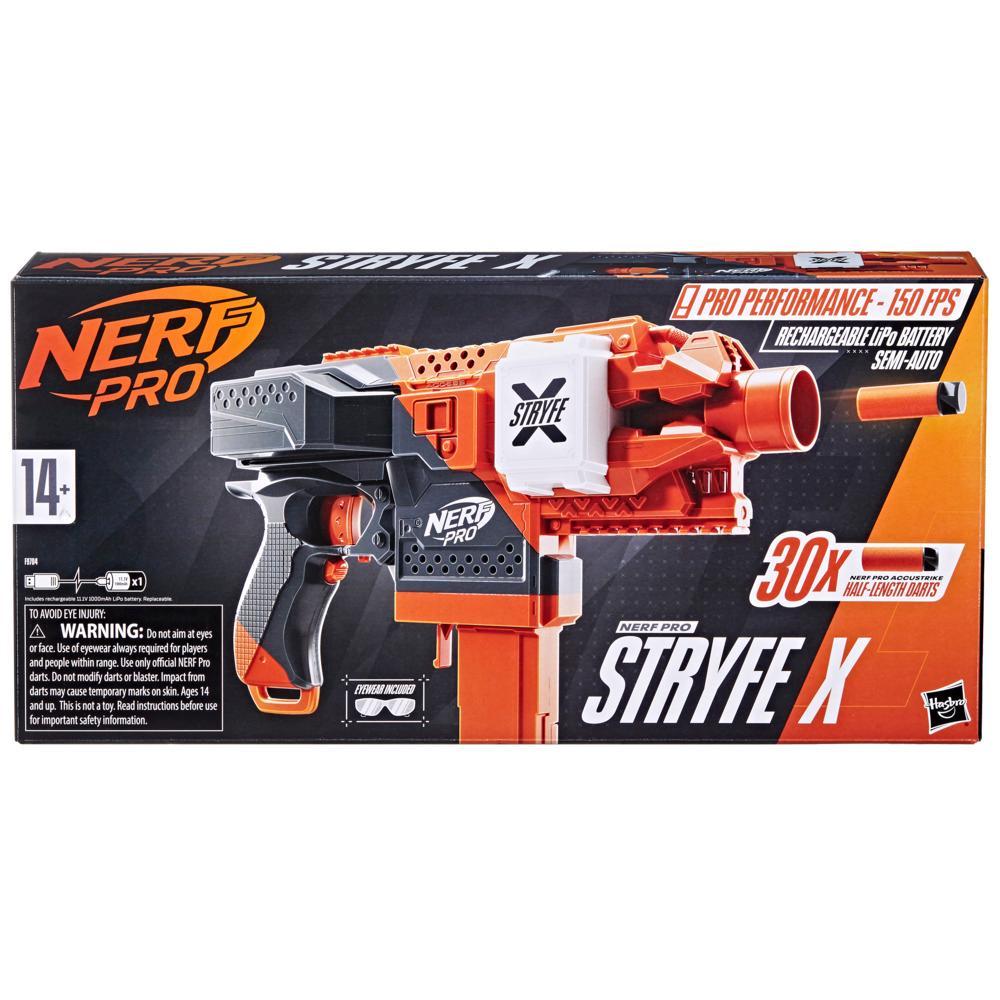 Nerf Pro Stryfe X Dart Blaster Battery 30 Nerf AccuStrike Half-Length Darts Magazine Eyewear - Image 7