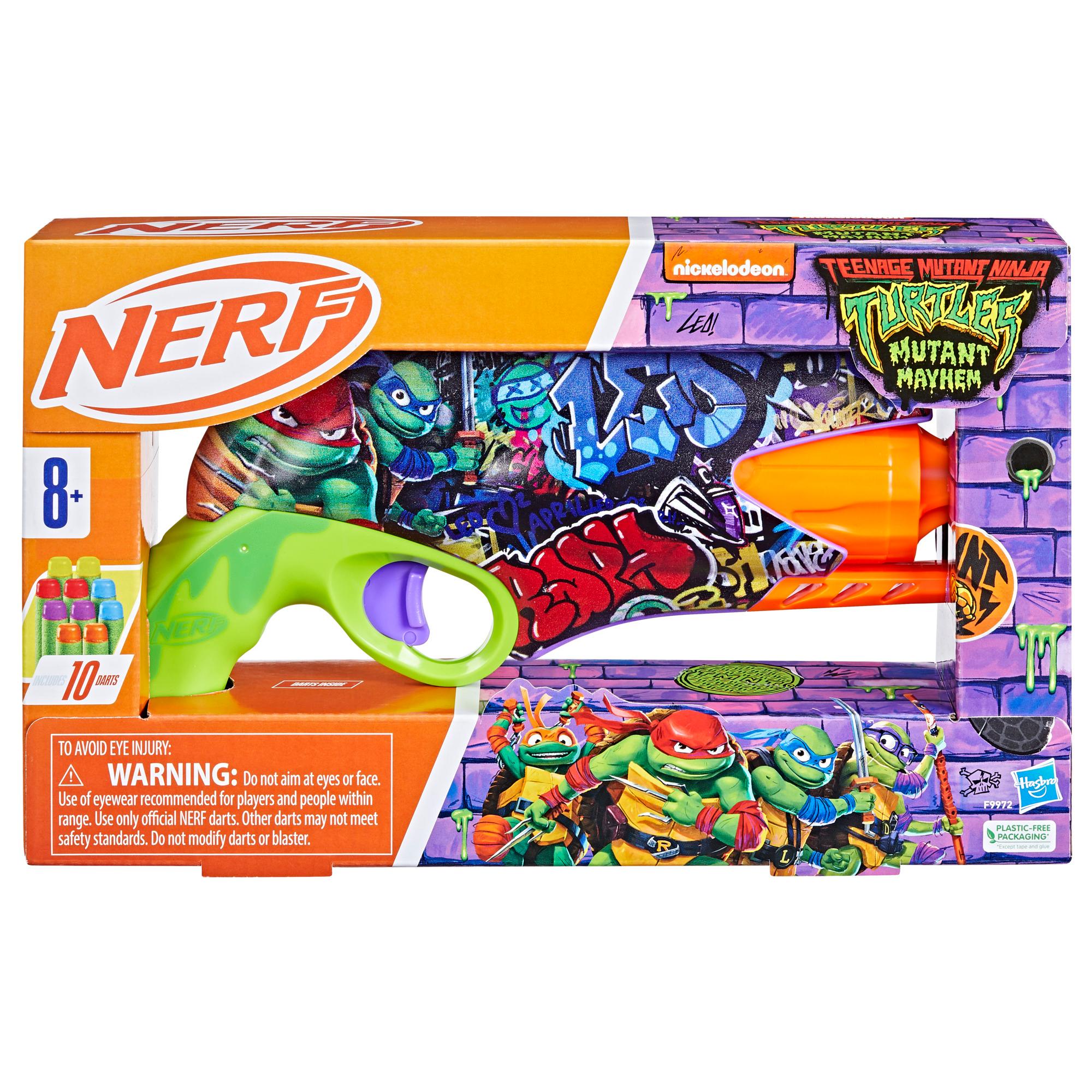 Nerf Teenage Mutant Ninja Turtles Blaster 10 Nerf Elite Darts Gifts for 8 Year Old Boys Girls Up - Image 2