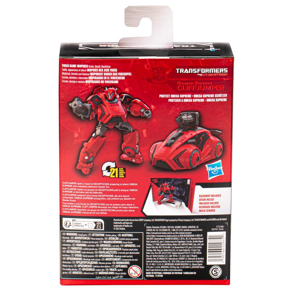 Transformers Studio Series Deluxe Transformers War for Cybertron 05 Gamer Edition Cliffjumper Action Figure 45 - Image 3