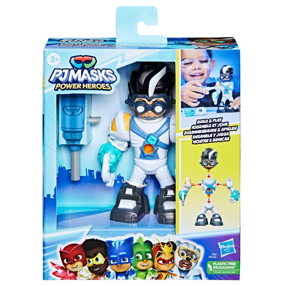 PJ Masks Power Heroes Buildable Heroes Romeo Preschool Toy for Boys and Girls